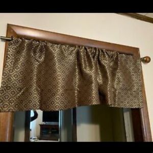 Home Expressions Savoy Multi Valance Brown